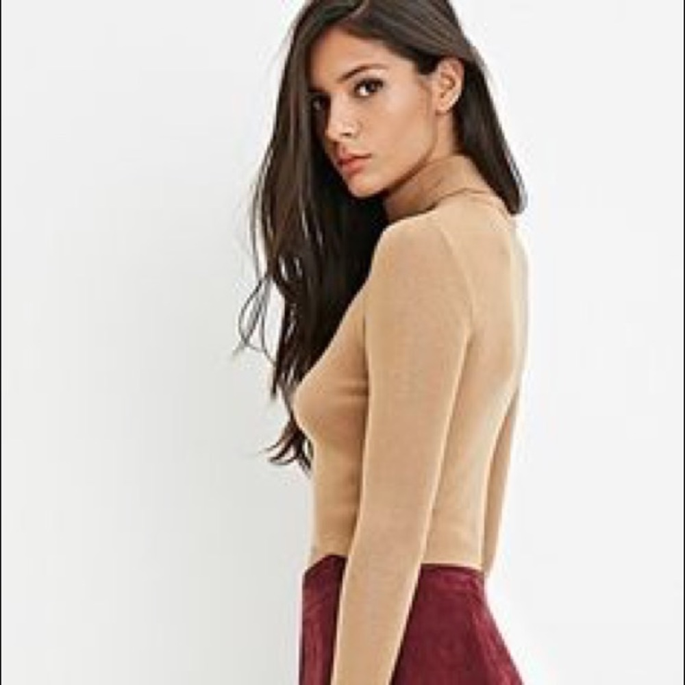 F21 Mock Neck Top